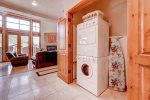 Private full size washer and dryer.